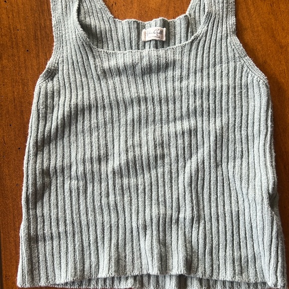 John Galt Ribbed Knit Tank Top - Picture 2 of 5